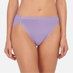 Natori BLISS 152058 Stretch Cotton French Cut Brief Panty Polar Blue Small NEW